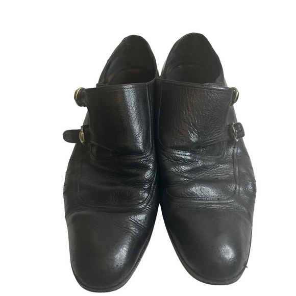 Gucci monk strap leather men shoes size 45